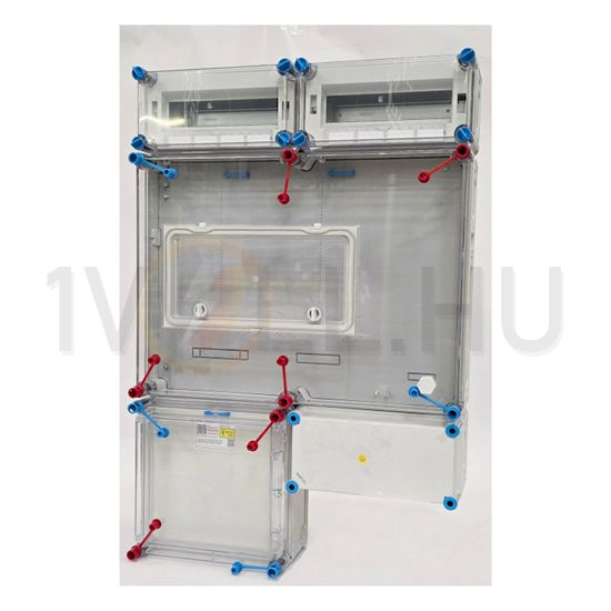 1/3F mérőszekrény 1xM63.80A+1xV32A/H szabadvezetéki 2x12modul felül HB33K024-U1(HEN24.E188) Hensel - 1091349