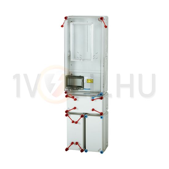 1/3F mérőszekrény 1xM63A földkábeles 1-szintes 1-mérőhely HB3000F-U(HEN21.E007) Hensel - 1091619