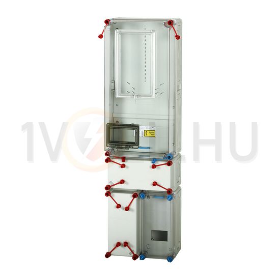 1/3F mérőszekrény 1xM63A földkábeles +1x4M +1xdugaljhely 1-szintes HB3000F4-U(HEN21.E008) Hensel - 1091620