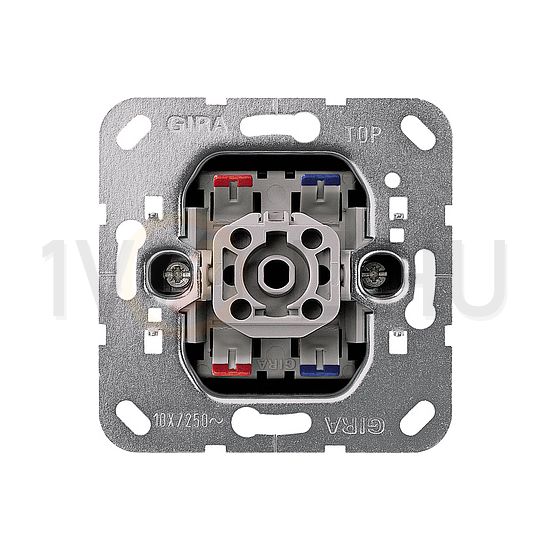102 2P kapcsoló betét adapterrel süllyesztett rugós IP20 1- billentyű/gomb GIRA - 010200