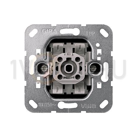 107 keresztkapcsoló betét adapterrel süllyesztett rugós IP20 1- billentyű/gomb GIRA - 010700