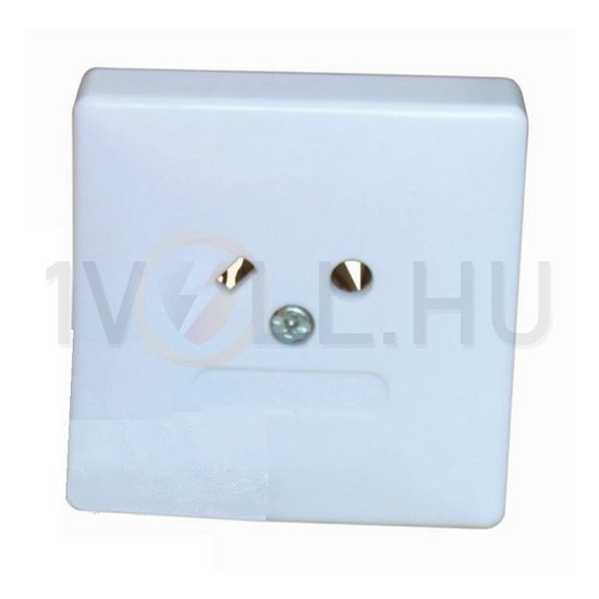 162 dugalj földeletlen dugalj komplett házban krém IP20 falonkívüli csavaros VA Elektronika - 00541/VA