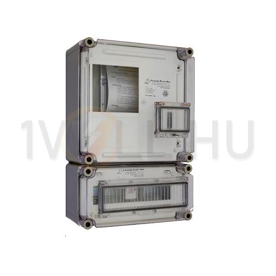 1F mérőszekrény +alul kismegszakítók 1-szintes 1-mérőhely 1 PVT 3030 ÁK 12 - A Csatári Plast - CSP33215001