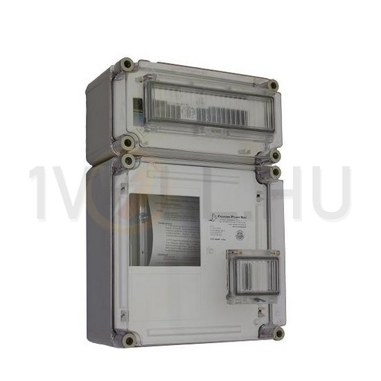 1F mérőszekrény +felül kismegszakítók 1-szintes 1-mérőhely 1 PVT 3030 ÁK 12 - F Csatári Plast - CSP33215002