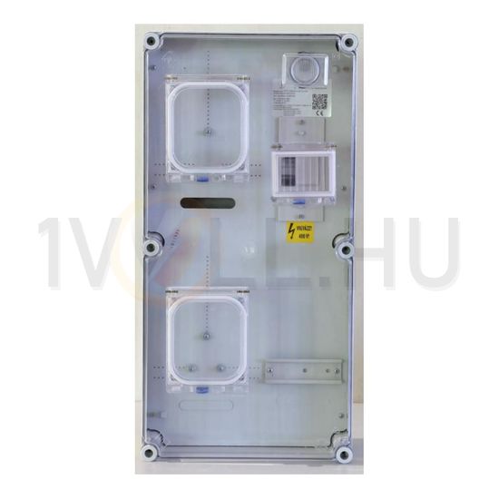 1F mérőszekrény társasházi M63A V32A 1-szintes 1-mérőhely 2 2M PVT 3060 Á-VÁ Fm-CS Csatári Plast - CSP24.TE122