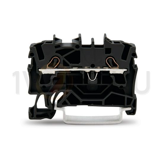 Átmenő sorkapocs TS35 1-szintes 24A 0.75-2.5mm2 fekete rugószorításos rugószorításos WAGO - 2002-1205