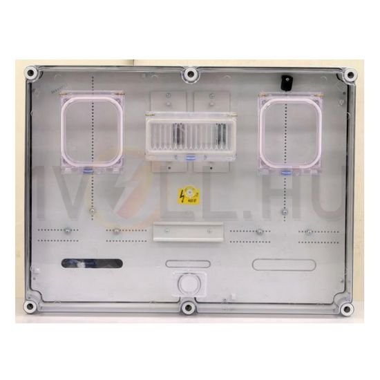 3F mérőmodul csoportos M63A V32A alacsony fedél+szellőző 1 1M PVT 6045 Á-V Fm-CS-U Csatári Plast - CSP24.t160