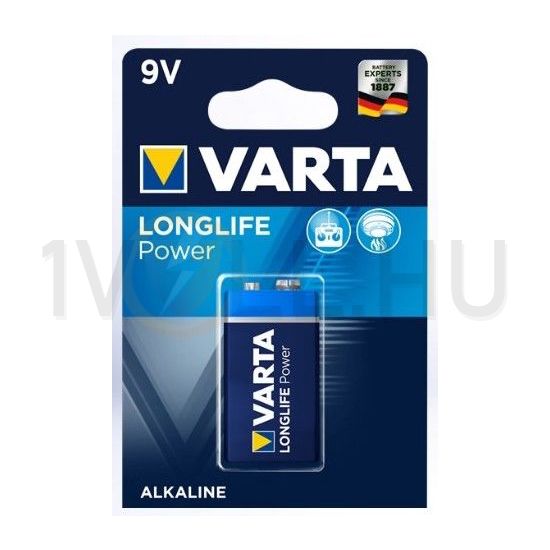 Elem 9V 9V alkáli-mangán 6 LR 61 blokk Longlife Power VARTA - 4 922 121 411