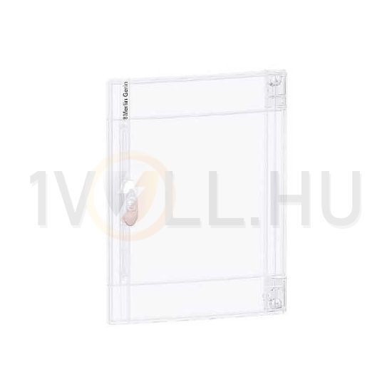 Ajtó átlátszó 2x13modul műanyag fehér IP40 336mm-sz 450mm-ma Pragma Schneider - PRA15213