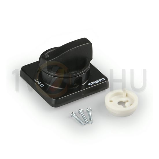 Ajtókuplung forgató hajtás KS3-hoz fekete zárható Ensto - KSH48.01