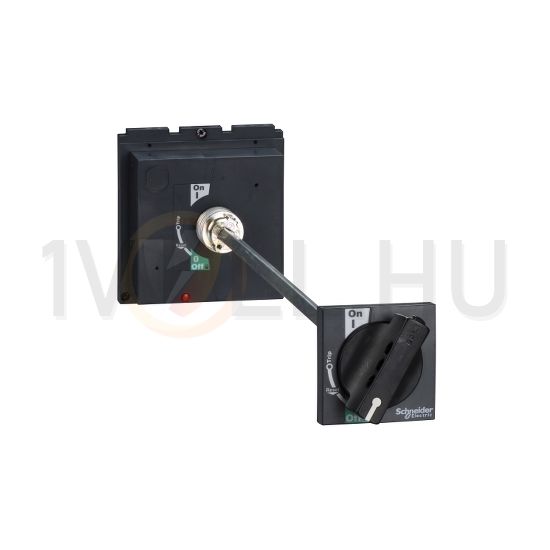 Ajtókuplung forgatókar NSX400...630-hoz fekete tengellyel zárható Schneider - LV432598