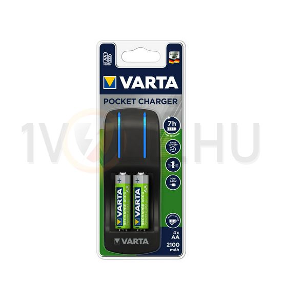 Akkumulátortöltő AA (ceruza/AAA (mikro) +4db 2100mAh AA (420min)  Pocket VARTA - 57642101451