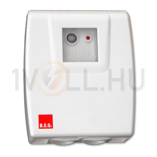 Alkonykapcsoló falra kültér 2-1000lx 1z 2300W falonkívüli műanyag fehér CdS-AP B.E.G. - 92369