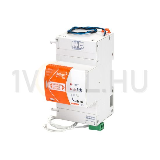 Teszt/visszakapcsoló 4P/25-100A/30mA áram-védőkapcsolóhoz (FI) kalapsínre dmax. 90ReStart GEWISS - GW90967