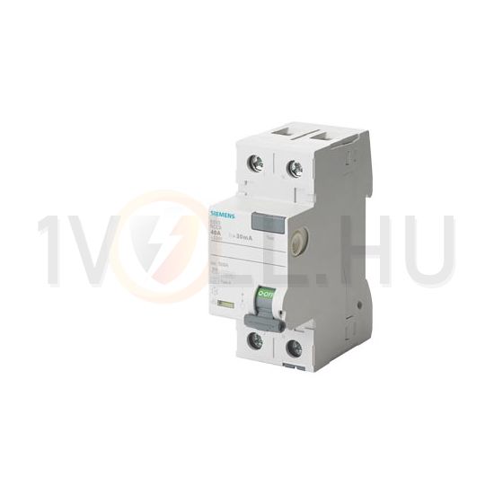 Áram-védőkapcsoló (Fi-relé) analóg 1P+N 25A 30mA A-típus 10kA SENTRON SIEMENS - 5SV3312-6