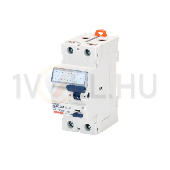 Áram-védőkapcsoló (Fi-relé) analóg 2P 25A 30mA A-típus 10kA 90RCD IDP GEWISS - GWD4012