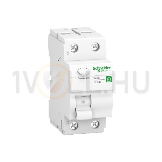 Áram-védőkapcsoló (Fi-relé) analóg 2P 25A 30mA A-típus 6kA Resi9 R Schneider - R9R02225