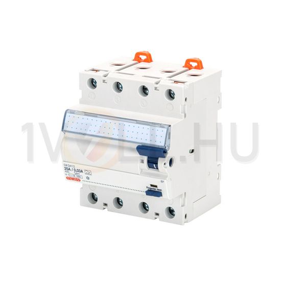 Áram-védőkapcsoló (Fi-relé) analóg 4P 40A 30mA AC-típus 10kA 90RCD IDP GEWISS - GWD4122