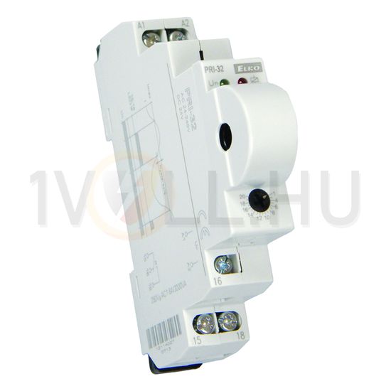 Áramfigyelő relé áramváltós 8A/250V 1v 1-20A-max. csavaros PRI-32 Elko EP - 2196