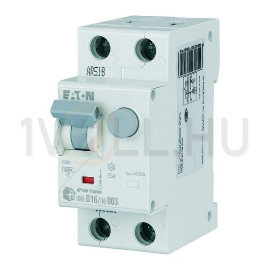 Áramvédő(FI)-kismegszakító 1P+N 10A C-jelleg 0.03A A-típus HNB-C10/1N/003-A xPole Home EATON - 195137