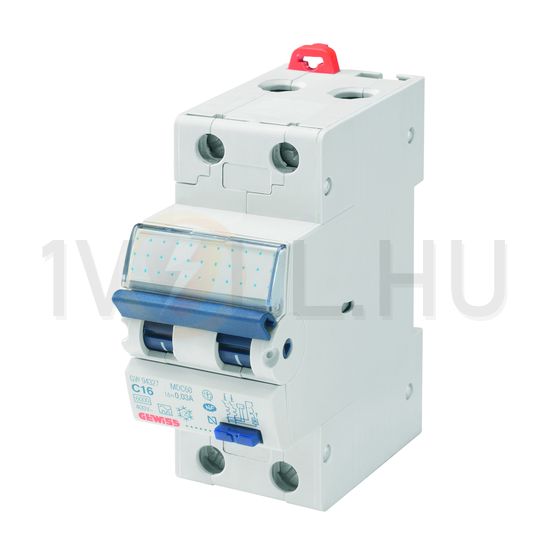 Áramvédő(FI)-kismegszakító 2P 32A C-jelleg 0.03A A-típus 6kA/61009-1 10kA/60947 MDC60 GEWISS - GW94330