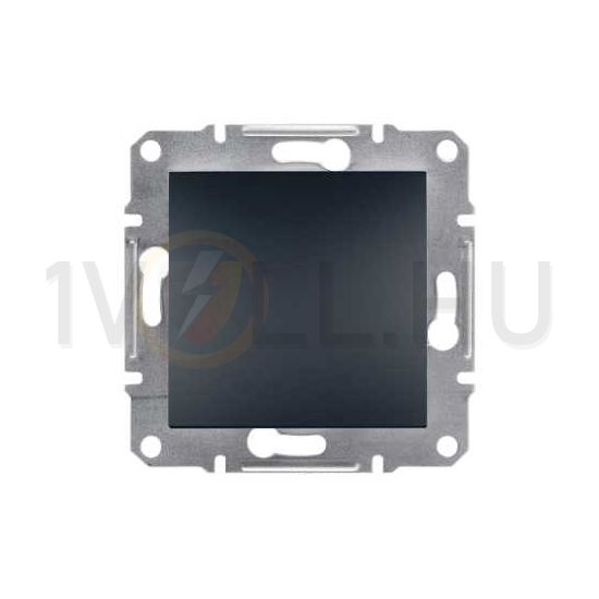 Asfora 101 1P kapcsoló betét teljes fedéllel antracit süllyesztett rugós IP44 1- Schneider - EPH0100271