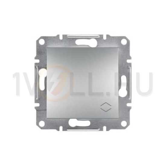 Asfora 106 váltókapcsoló betét közp. fedéllel alumínium süllyesztett rugós IP20 1- Schneider - EPH0400161