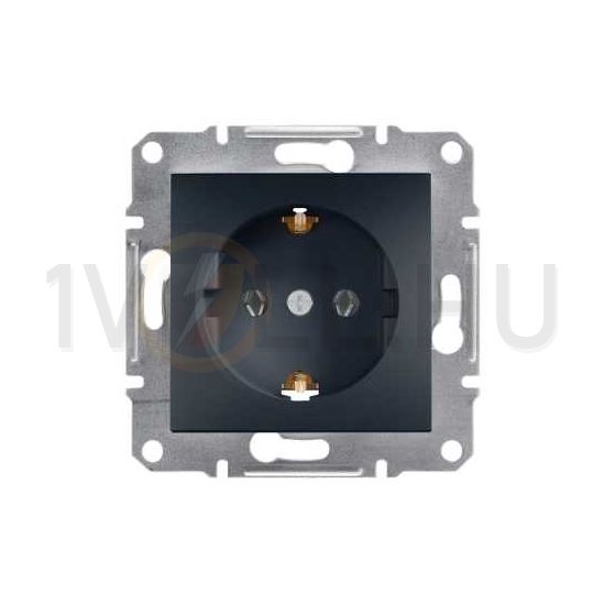 Asfora 162 dugalj földelt antracit IP20 süllyesztett Schneider - EPH2900171