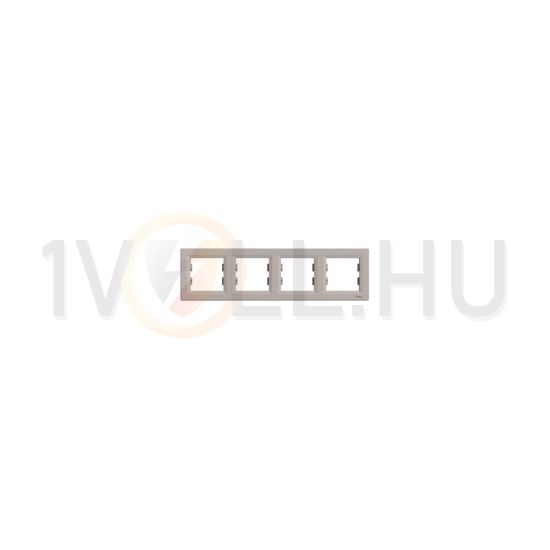 Asfora keret 4-es bronz vízszintes műanyag Schneider - EPH5800469