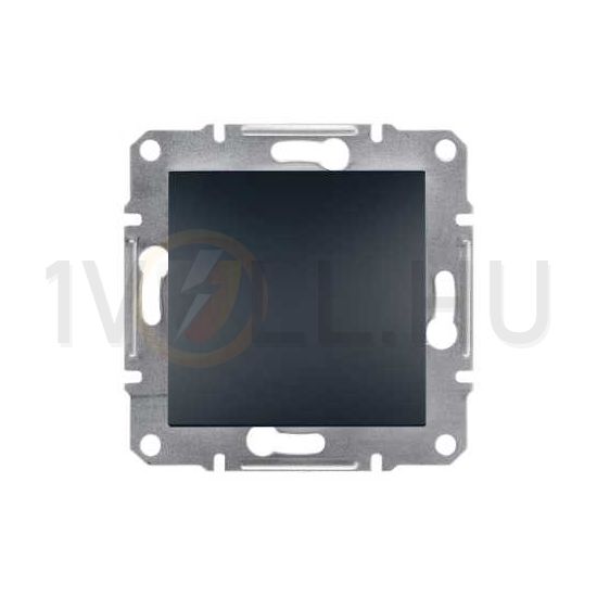 Asfora N101 nyomó betét közp. fedéllel 1- nyomógomb 1z antracit IP20 süllyesztett dmax. Schneider - EPH0700171
