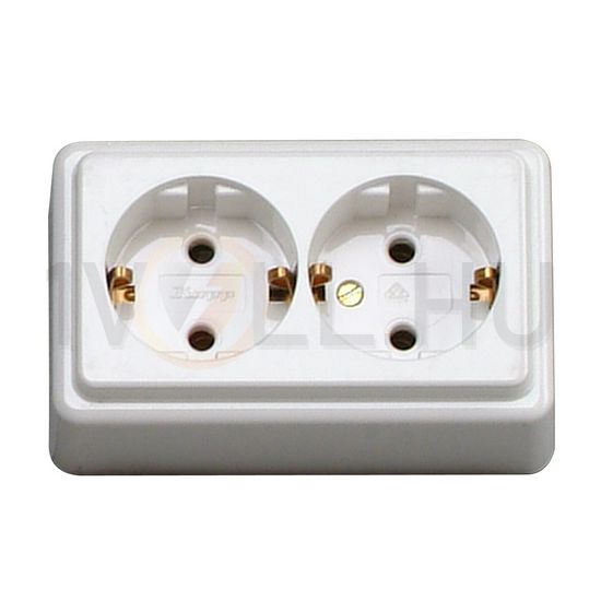 Asztali elosztósor 2x2P+F/230V 16A fehér IP20 Kopp - 120101001