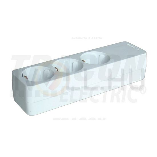 Asztali elosztósor vezeték nélkül 3x2P+F/230V 16A fehér IP20 TRACON - HUR-03