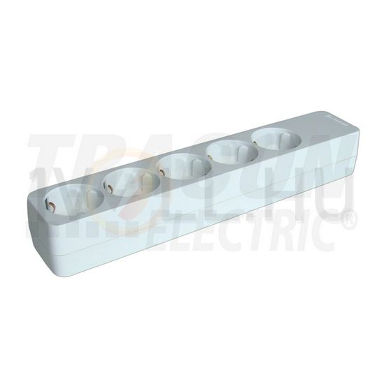 Asztali elosztósor vezeték nélkül 5x2P+F/230V 16A fehér IP20 TRACON - HUR-05
