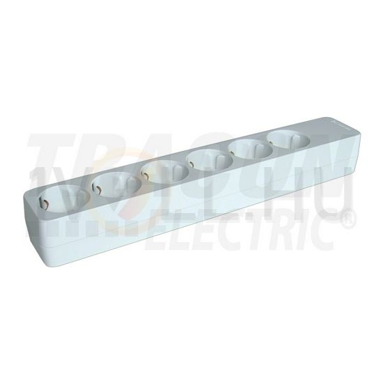 Asztali elosztósor vezeték nélkül 6x2P+F/230V 16A fehér IP20 TRACON - HUR-06