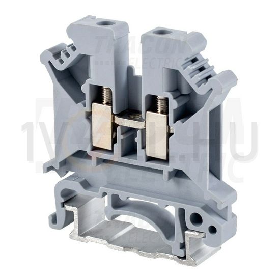 Átmenő sorkapocs TS35 1-szintes 41A 0,2-4mm2/érvéghüvely szürke csavaros csavaros TRACON - TSKA4