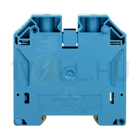 Átmenő sorkapocs TS35 1-szintes 150A 6-50mm2 kék csavaros WDU 50N BL Weidmüller - 1820850000
