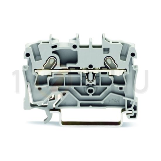 Átmenő sorkapocs TS35 1-szintes 18A 0.75-1.5mm2 szürke rugószorításos rugószorításos WAGO - 2001-1201