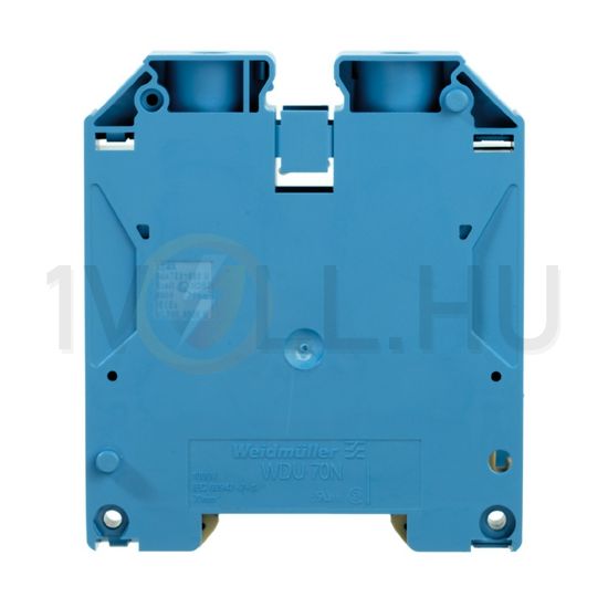 Átmenő sorkapocs TS35 1-szintes 192A 16-70mm2/érvéghüvely kék csavaros WDU 70N/35 BL Weidmüller - 9512420000