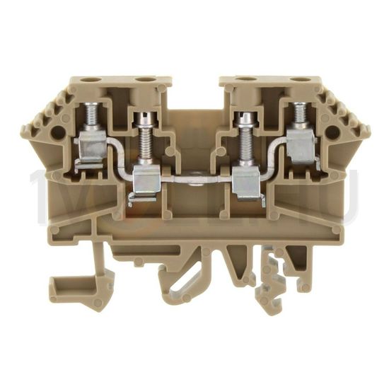 Átmenő sorkapocs TS32/35 1-szintes 24A 0,2-2,5mm2/érvéghüvely bézs RK 2,5-4/ZRL BG CONTA-CLIP - 1211.2