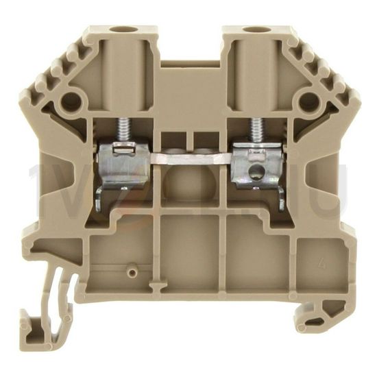 Átmenő sorkapocs TS35 1-szintes 24A 0,2-2,5mm2/érvéghüvely bézs SRK 2,5/2A BG CONTA-CLIP - 17100.2