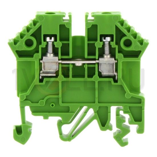 Átmenő sorkapocs TS32/35 1-szintes 24A 0,2-2,5mm2/érvéghüvely zöld csavaros/ RK 2,5 GN CONTA-CLIP - 1296.1