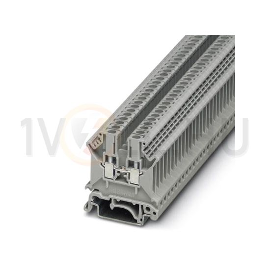 Átvezető sorkapocs 1-szintes 24A 0.25-2.5mm2/érvéghüvely szürke csavaros/ UK 3 N PHOENIX CONTACT - 3001501