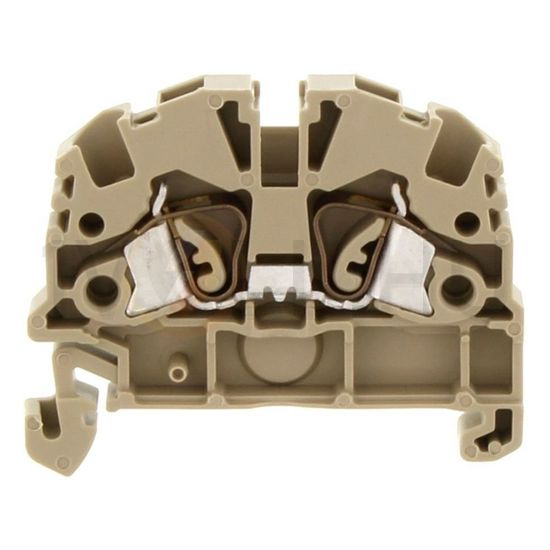 Átvezető sorkapocs 1-szintes 24A 0,5-2,5mm2/érvéghüvely bézs ZSRK 2,5/2A BG CONTA-CLIP - 3583.2