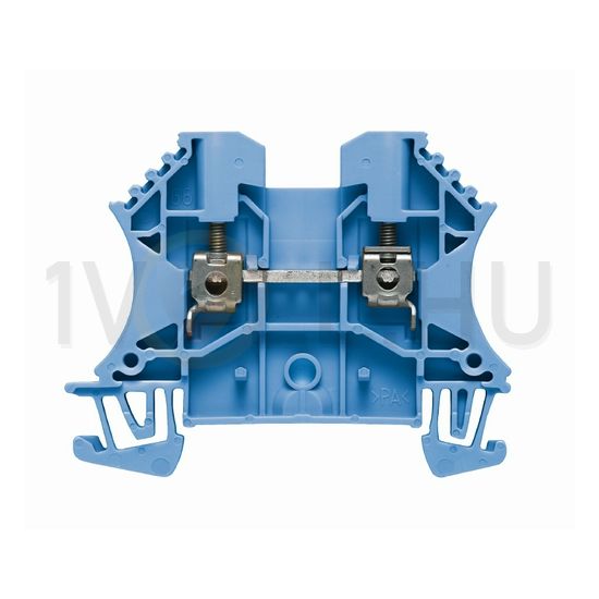 Átmenő sorkapocs TS35 1-szintes 24A 0.5-2.5mm2 kék csavaros robbanásbiztos WDU 2.5 BL Weidmüller - 1020080000