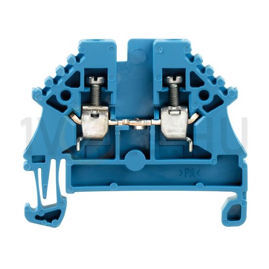 Átmenő sorkapocs TS35 1-szintes 24A 0.5-2.5mm2 kék csavaros robbanásbiztos WDU 2.5N BL Weidmüller - 1023780000