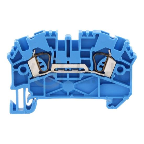 Átvezető sorkapocs 1-szintes 24A 0,5-2,5mm2/érvéghüvely kék ZRK 2,5/2A BU CONTA-CLIP - 3500.5