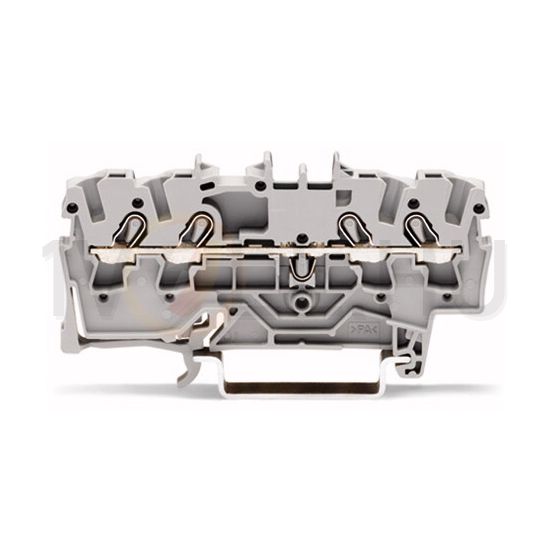 Átmenő sorkapocs TS35 1-szintes 24A 0.75-2.5mm2 szürke rugószorításos rugószorításos WAGO - 2002-1401