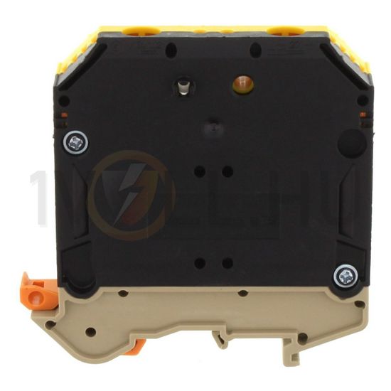 Átmenő sorkapocs TS32/35 fekete-sárga imbuszcsavaros 1-szintes 150A RK 50/PE BKYE CONTA-CLIP - 1567.2