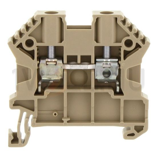 Átmenő sorkapocs TS35 1-szintes 32A 0,2-4mm2/érvéghüvely bézs csavaros/ SRK 4/2A BG CONTA-CLIP - 17104.2
