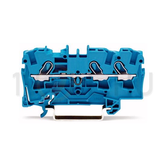 Átmenő sorkapocs TS35 1-szintes 32A 0.75-2.5mm2 kék rugószorításos rugószorításos WAGO - 2004-1304